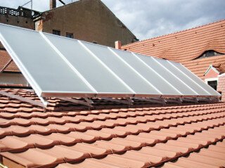 Solaranlage Aufdachkollektoren FK Basic